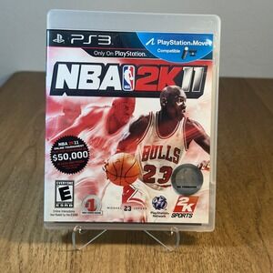 2K Sports NBA 2K11 PS3 Case and Manual Only Michael Jordan Good Replacement